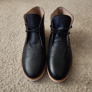 NEW KMB Elegant Black Leather Ankle Boots